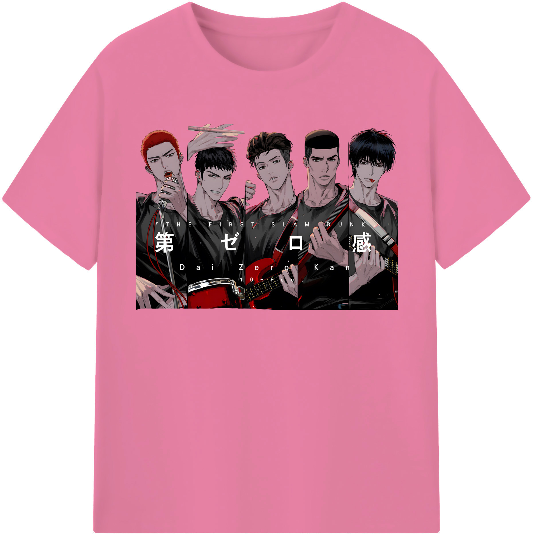SLAM DUNK／スラムダンク 綿100％半袖Tシャツ（フロントプリント）